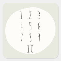numbers 1-10. counting. Stickers & Labels