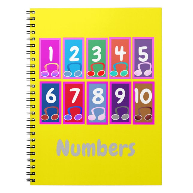 Numbers 1 to 10 Early Mathematics Notebook (Front)