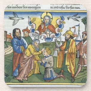 Numbers 27 18-23 Moses lays his hand upon Joshua, Coaster