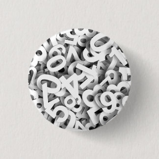 NUMBERS 3   CM ROUND BADGE