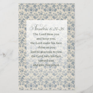 Numbers 6:24-26 Bible Verse Art Flyer