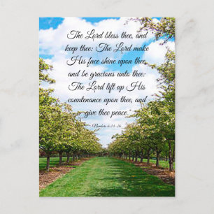 Numbers 6:24-26  postcard