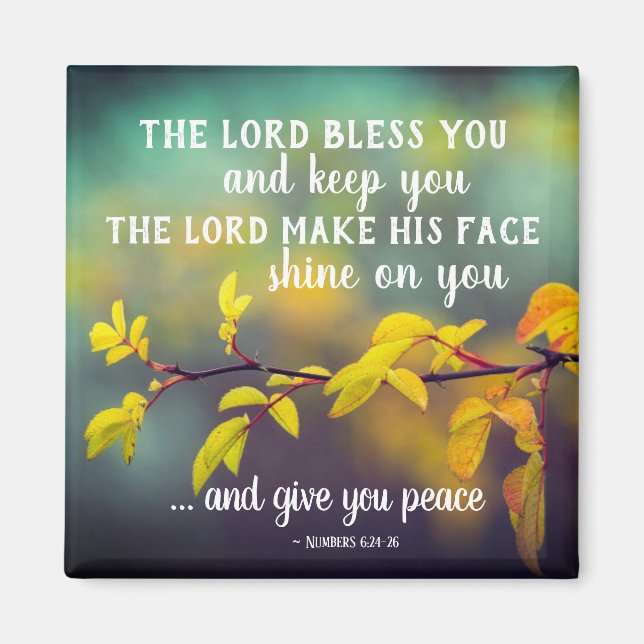 Numbers 6:24-26 The Lord Bless You and Keep You Magnet (Front)