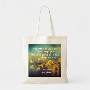 Numbers 6:24-26 The Lord Bless You and Keep You Tote Bag