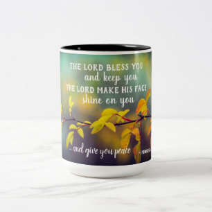 Numbers 6:24-26 The Lord Bless You and Keep You Two-Tone Coffee Mug