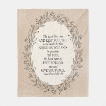 Numbers 6:24–26 The Lord Bless You Neutral Vintage