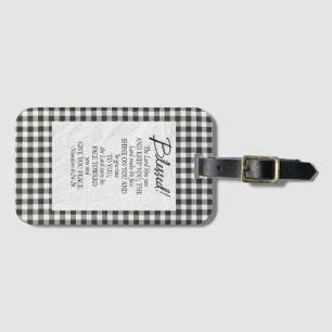 Numbers 6:24–26 The Lord Bless You Neutral Vintage Luggage Tag