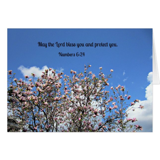 Numbers 6:24 May the Lord bless you.... (Front Horizontal)