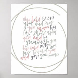 Numbers 6:24 - The Lord Bless You - Poster
