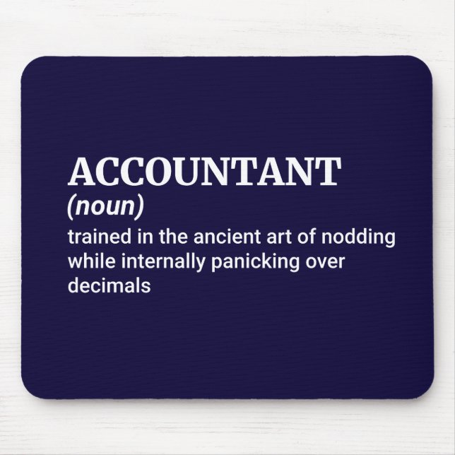 Numbers Don’t Lie – Funny Accountant Mouse Mat (Front)