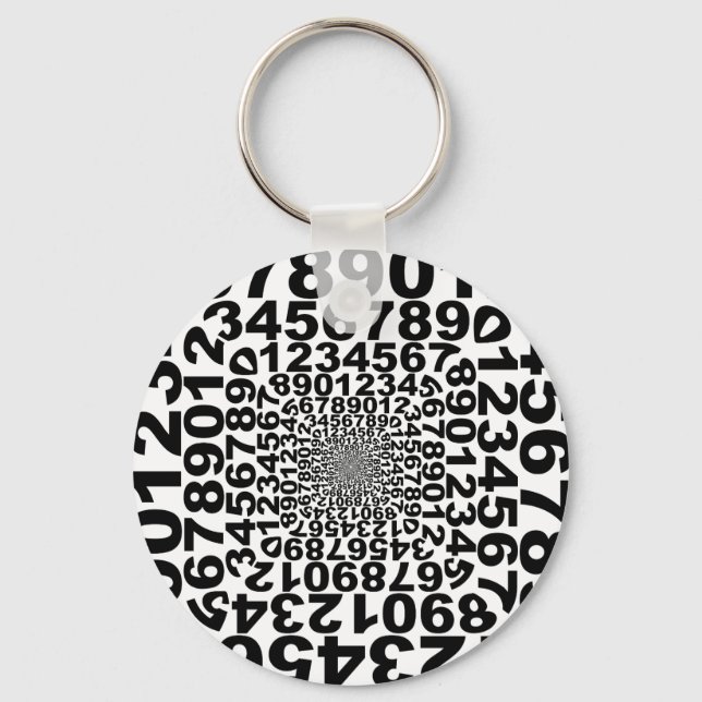 Numbers Key Ring (Front)