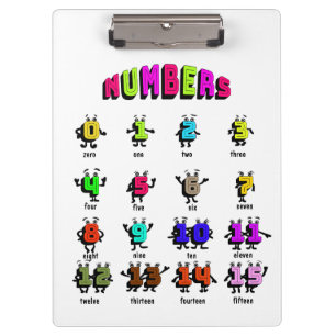Numbers learning  clipboard