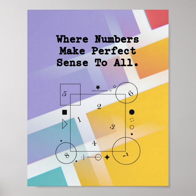 Numbers Make Sense | Math for Everyone Clarity Poster (Front)