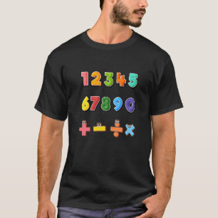 Numbers maths day for kids Numbers 2 T-Shirt