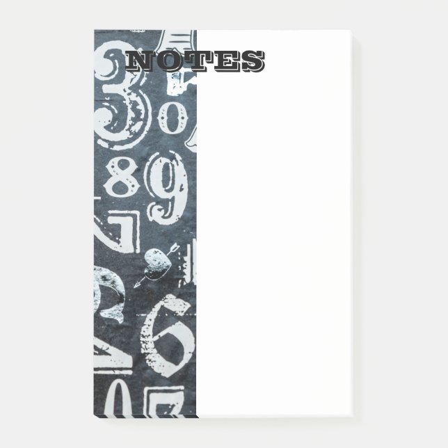 Numbers post-its post-it notes (Front)