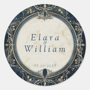 Numenorean Royal Wedding Classic Round Sticker