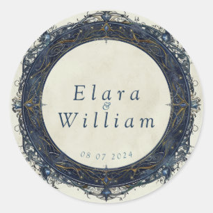 Numenorean Royal Wedding Classic Round Sticker