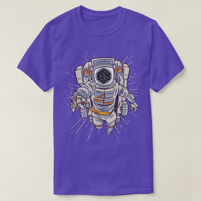 Numeraire Crypto Tee, Numeraire Astronaut to Moon  T-Shirt (Design Front)