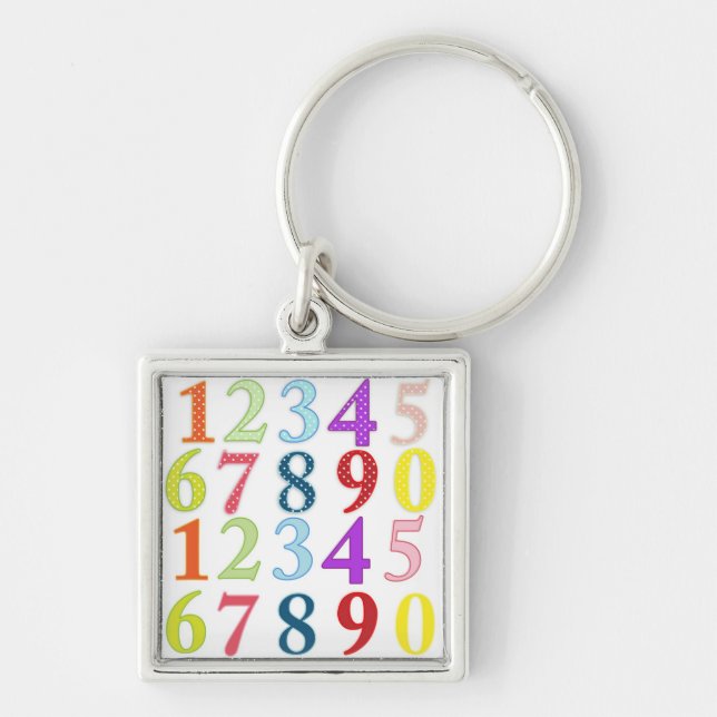 Numerals Key Ring (Front)