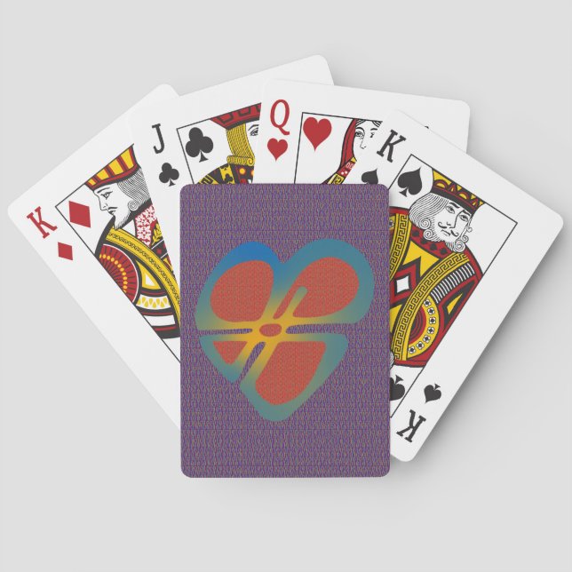 NUMERICAL AND CARDINAL HEART PLAYING CARDS (Back)
