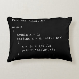 Numerical Programming Decorative Cushion