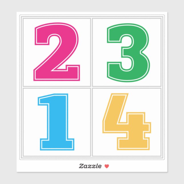 Numerical serie 1234 (Sheet)