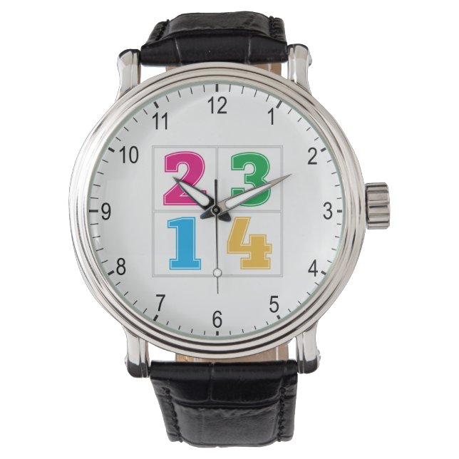 Numerical serie 1234 watch (Front)