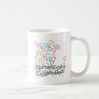 Numerically Challenged Math Phobia Funny Coffee Mug