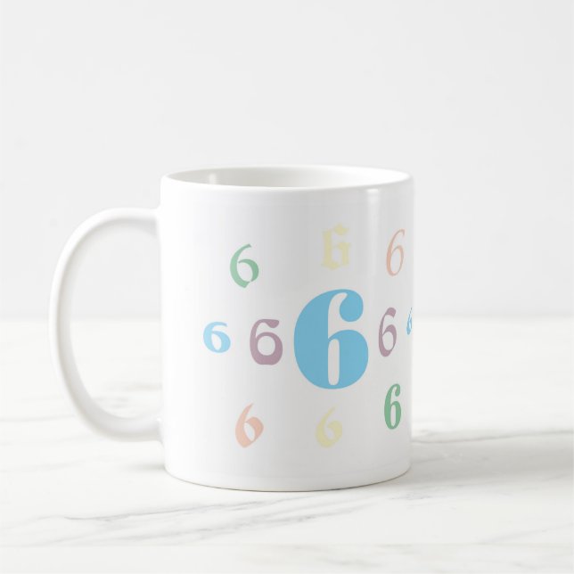 Numerology 6 Mug (Left)