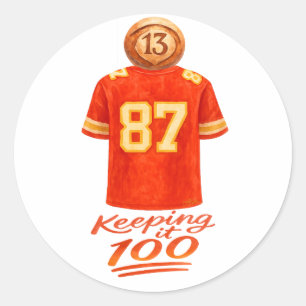 Numerology It Adds Up: Keeping It 100 Classic Round Sticker
