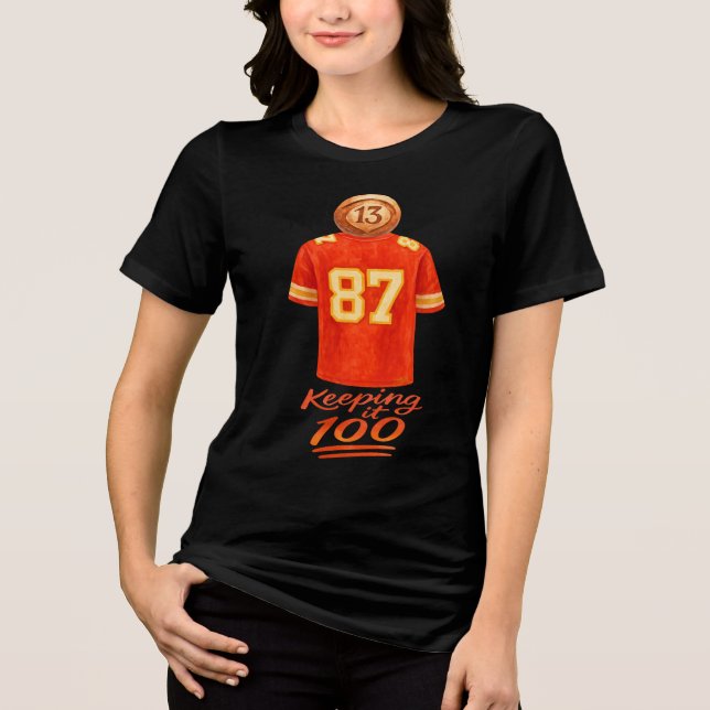 Numerology It Adds Up: Keeping It 100 Tri-Blend Shirt (Front)