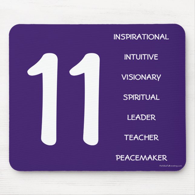 Numerology Mouse Pad for Master Number 11 (Front)