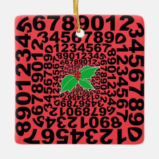 Numerophile Design Ornament (Front)