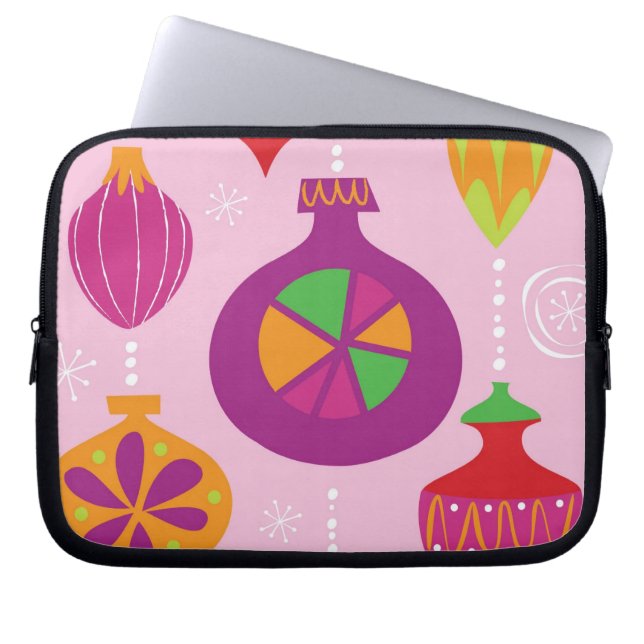 Numerous Christmas decoration illustrated in diffe Laptop Sleeve (Front)