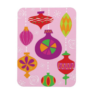 Numerous Christmas decoration illustrated in diffe Magnet