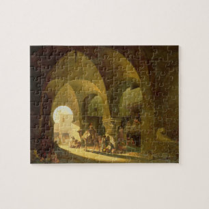 Numerous Figures in a North African Bazaar, 1839 ( Jigsaw Puzzle