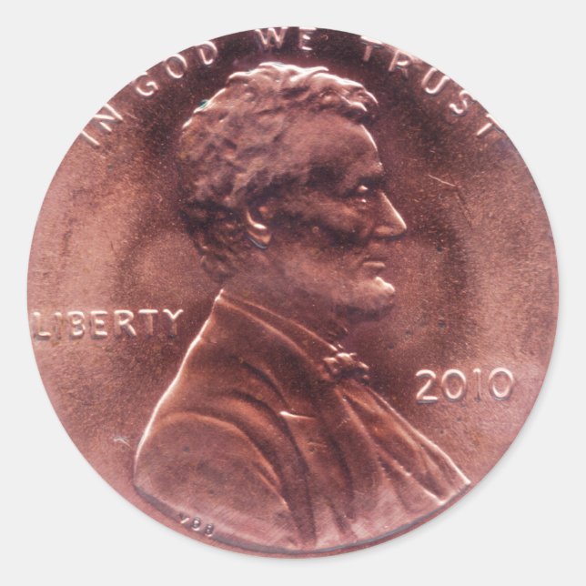 Numismatic Gift Classic Round Sticker (Front)