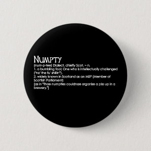 Numpty 6 Cm Round Badge