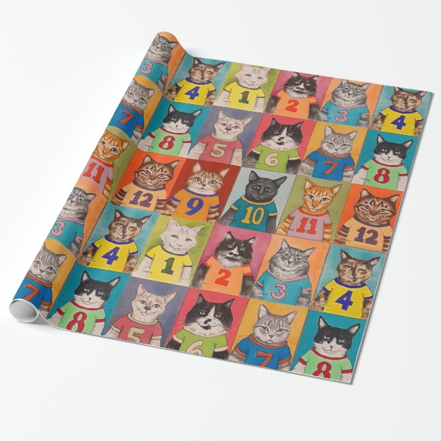 Numpurrs Gift Wrapping Paper (Unrolled)
