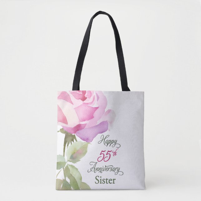 Nun 55th Anniversary Sister Catholic Jubilee Pink  Tote Bag (Front)