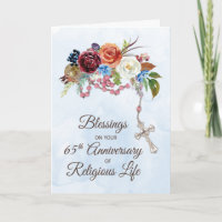 Nun 65th Anniversary of Religious Life with Rosary