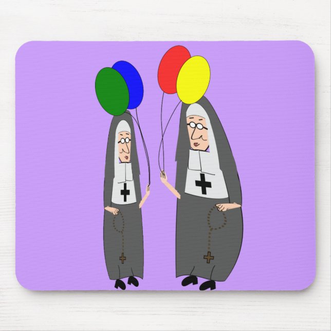 Nun Birthday Gifts Mouse Mat (Front)