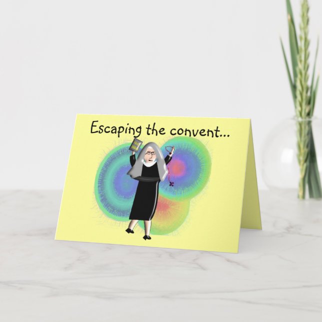 Nun Cards "Escaping The Convent" (Front)