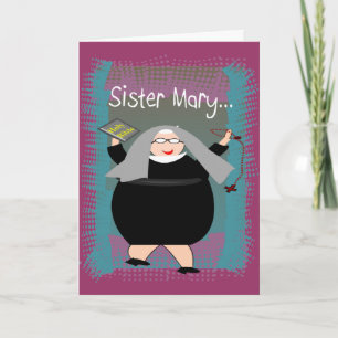 Nun Cards~~Silly Catholic Nun Humour Card