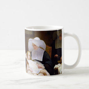 Nun caring for a sick child coffee mug