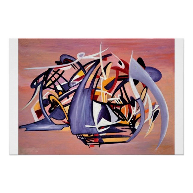 "Nun Desiring the Artist", Glossy Poster (Front)