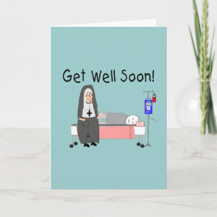 Nun "Get Well Soon"  Card