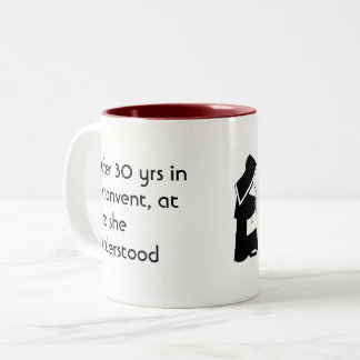 Nun joke - clean humour, Catholic Fun Two-Tone Coffee Mug