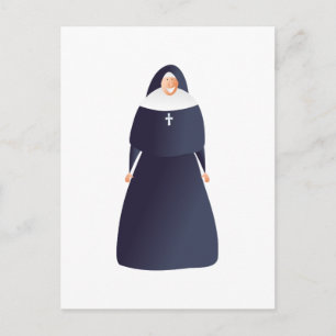 Nun Postcard