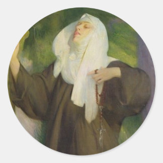 NUN SO BEAUTIFUL CLASSIC ROUND STICKER